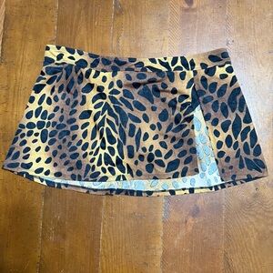 Athena Brown and Black swim skirt. Size 16